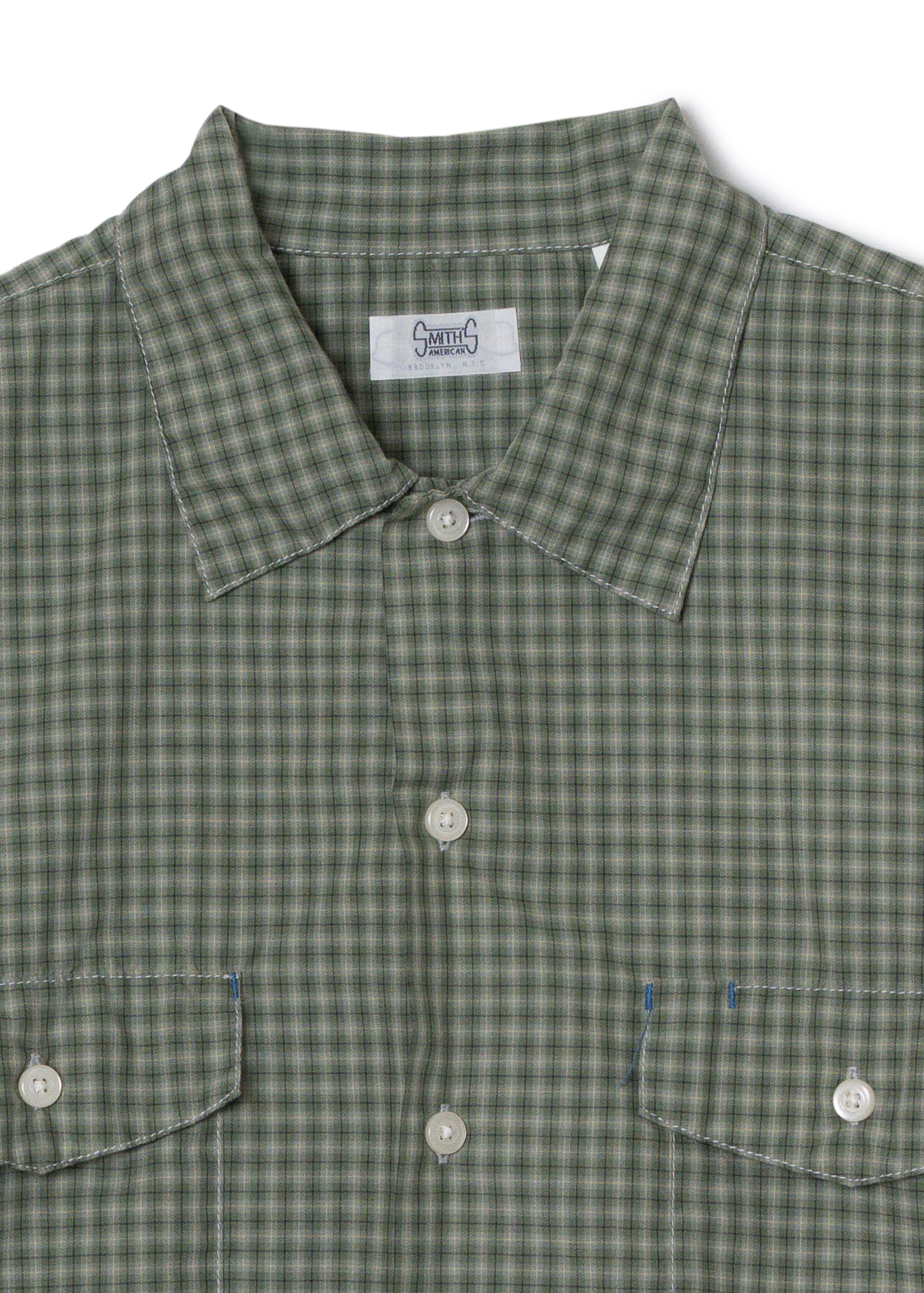 BROOKLYN work shirts / T/C American plaid [OLIVE] – ER smith's