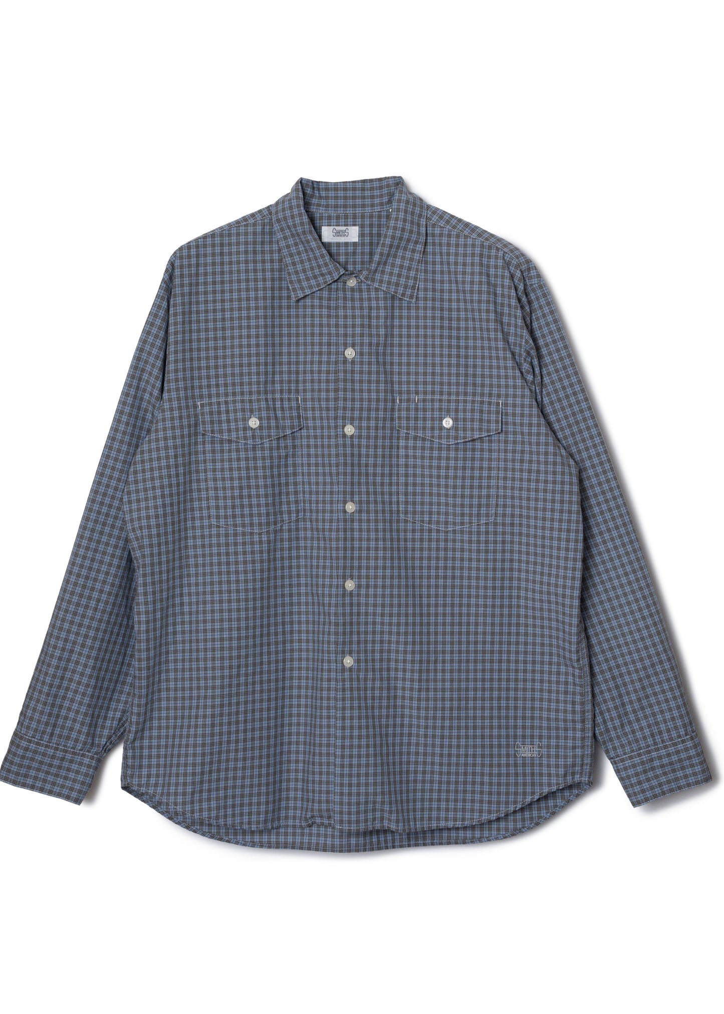 BROOKLYN work shirts  / T/C American plaid [BLUE]
