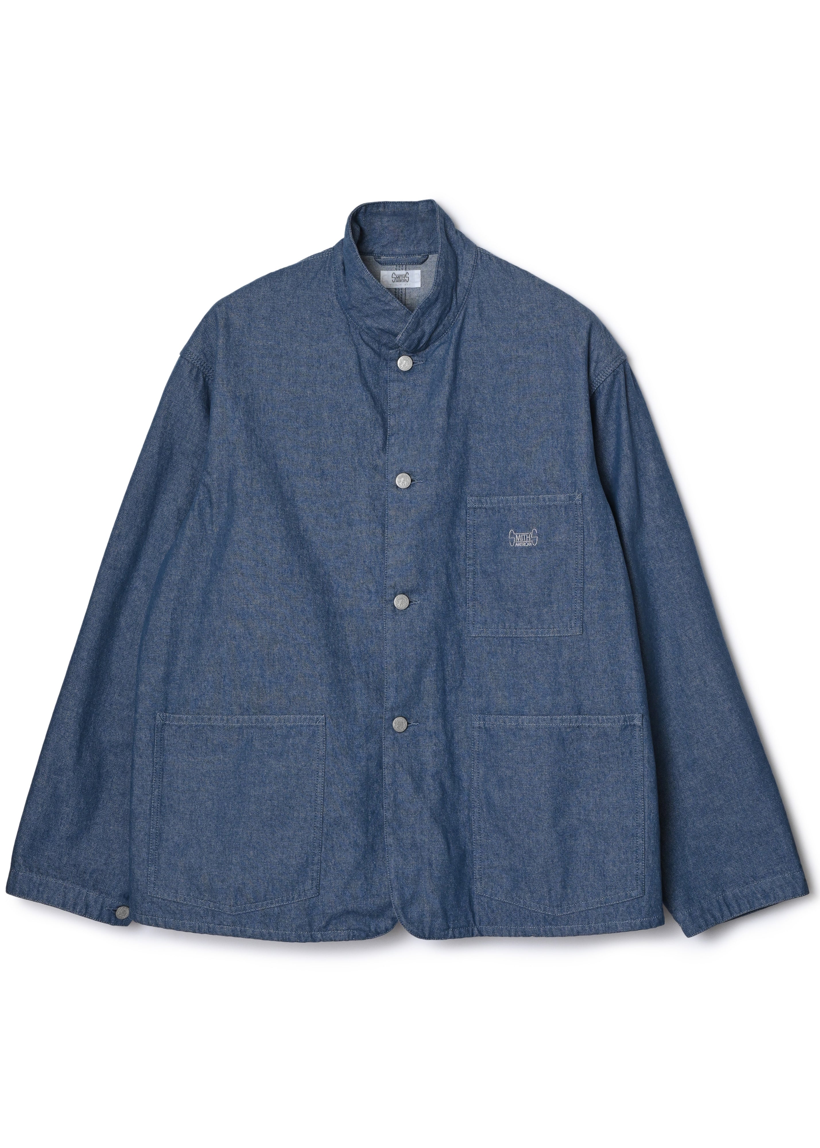 LES HALLES coverall / 10 oz. color denim [BLUE DENIM] – ER smith's