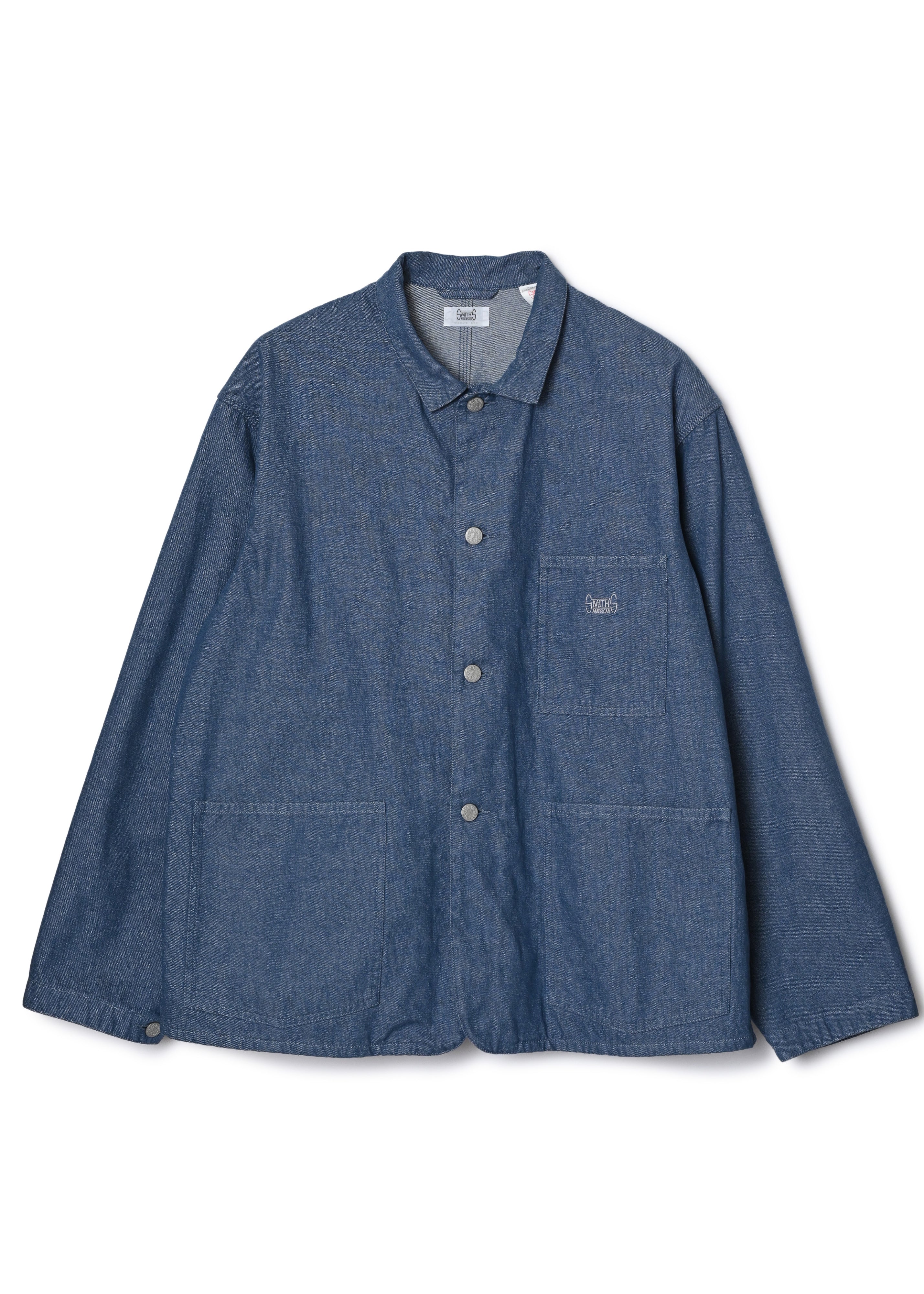 LES HALLES coverall / 10 oz. color denim [BLUE DENIM] – ER smith's