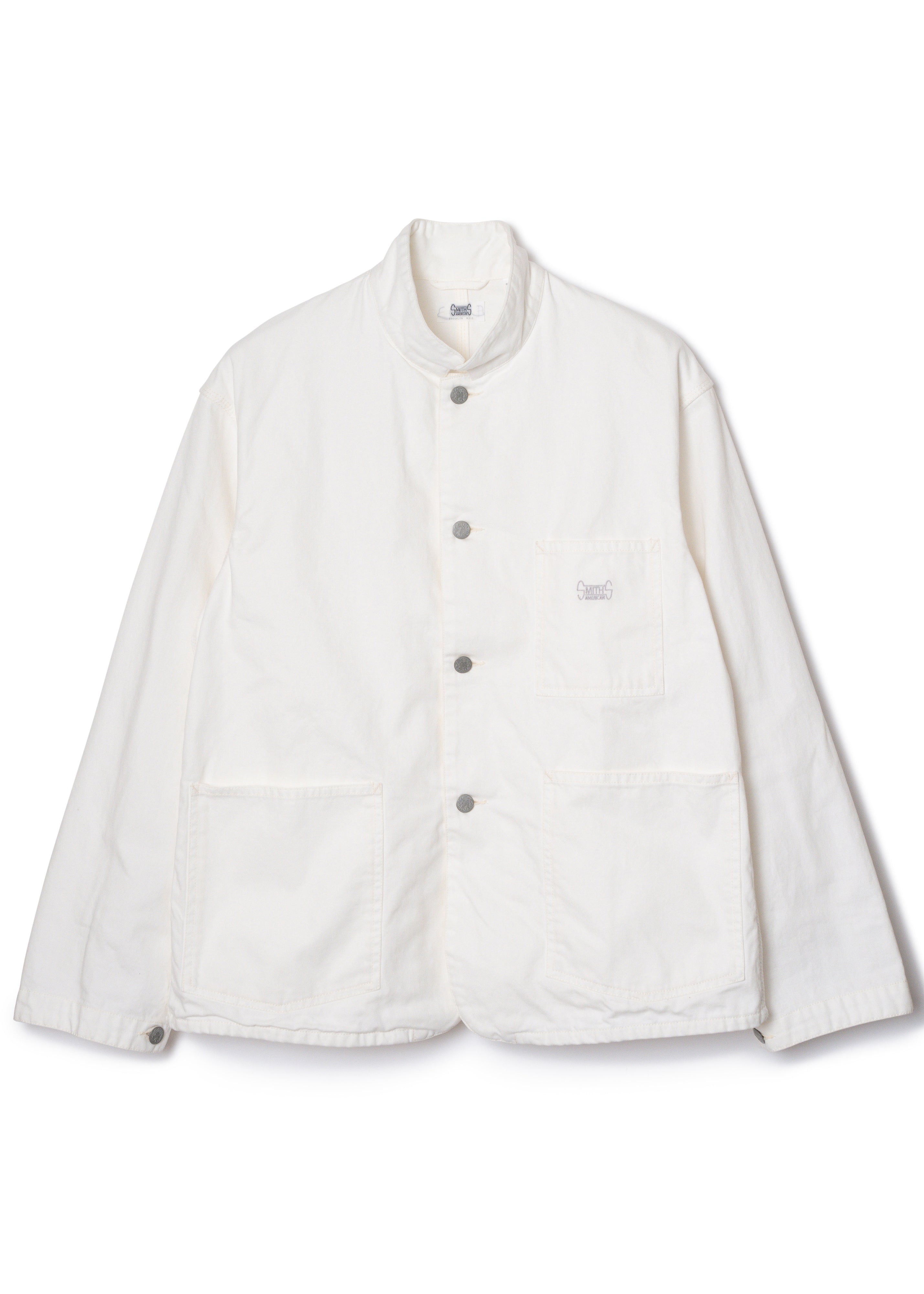 LES HALLES coverall / 10 oz. color denim [WHITE DENIM] – ER