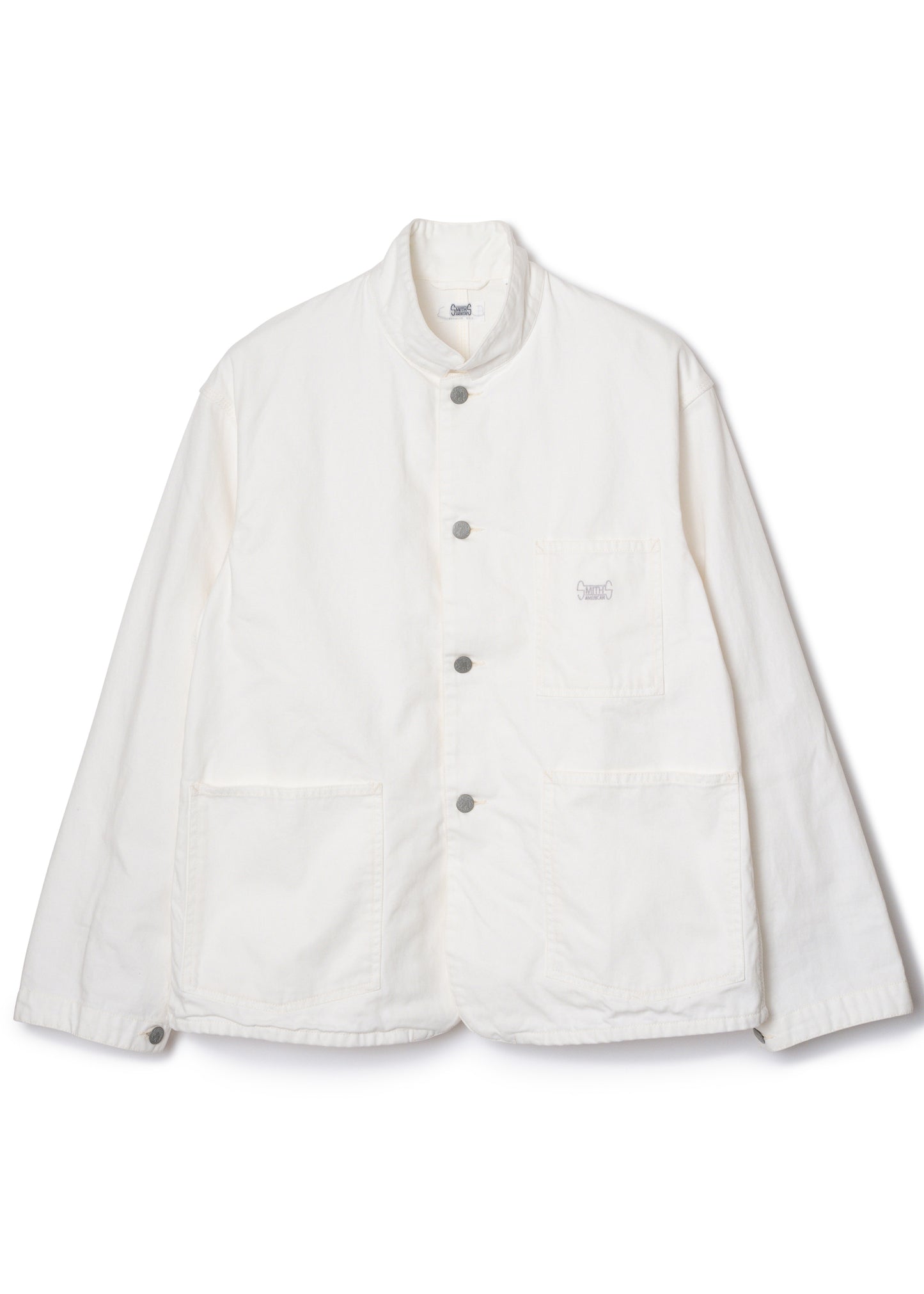 LES HALLES coverall / 10 oz. color denim  [WHITE DENIM]