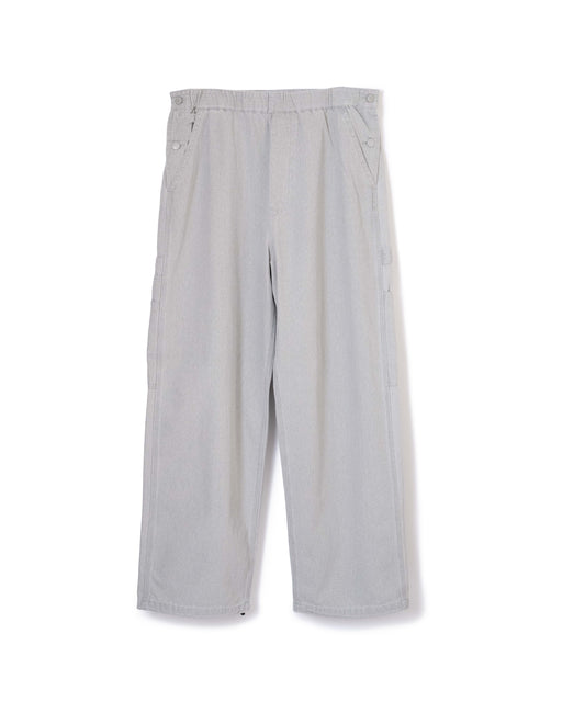 "VENICE" half overalls /coating canvas [LT GREY]