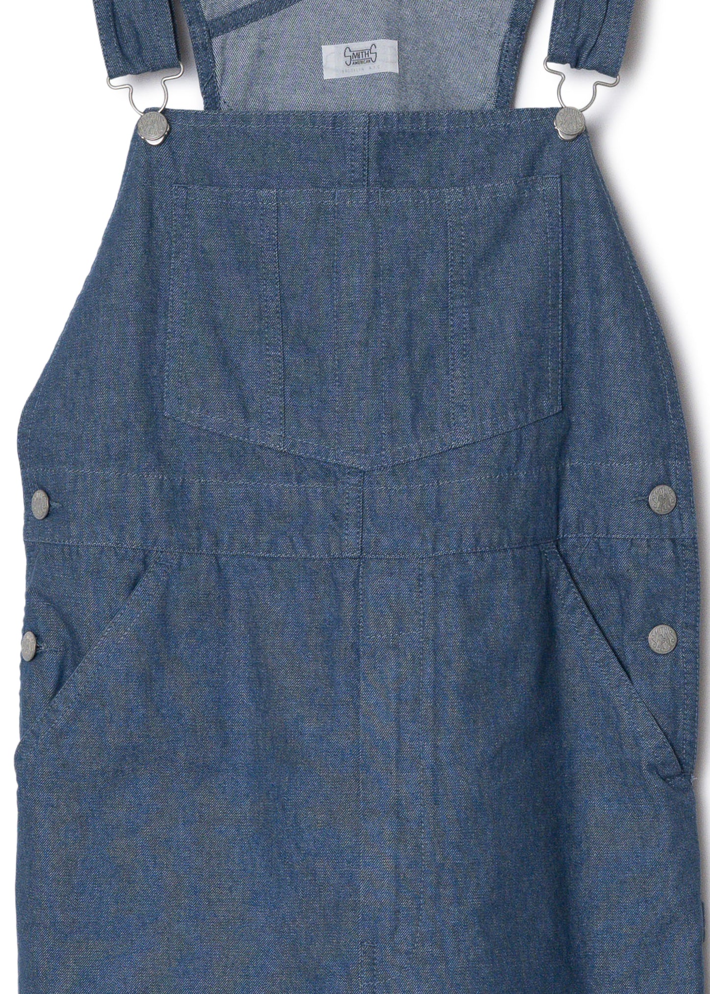 "LES HALLES" flare overall / 10 oz color denim [BLUE DENIM]