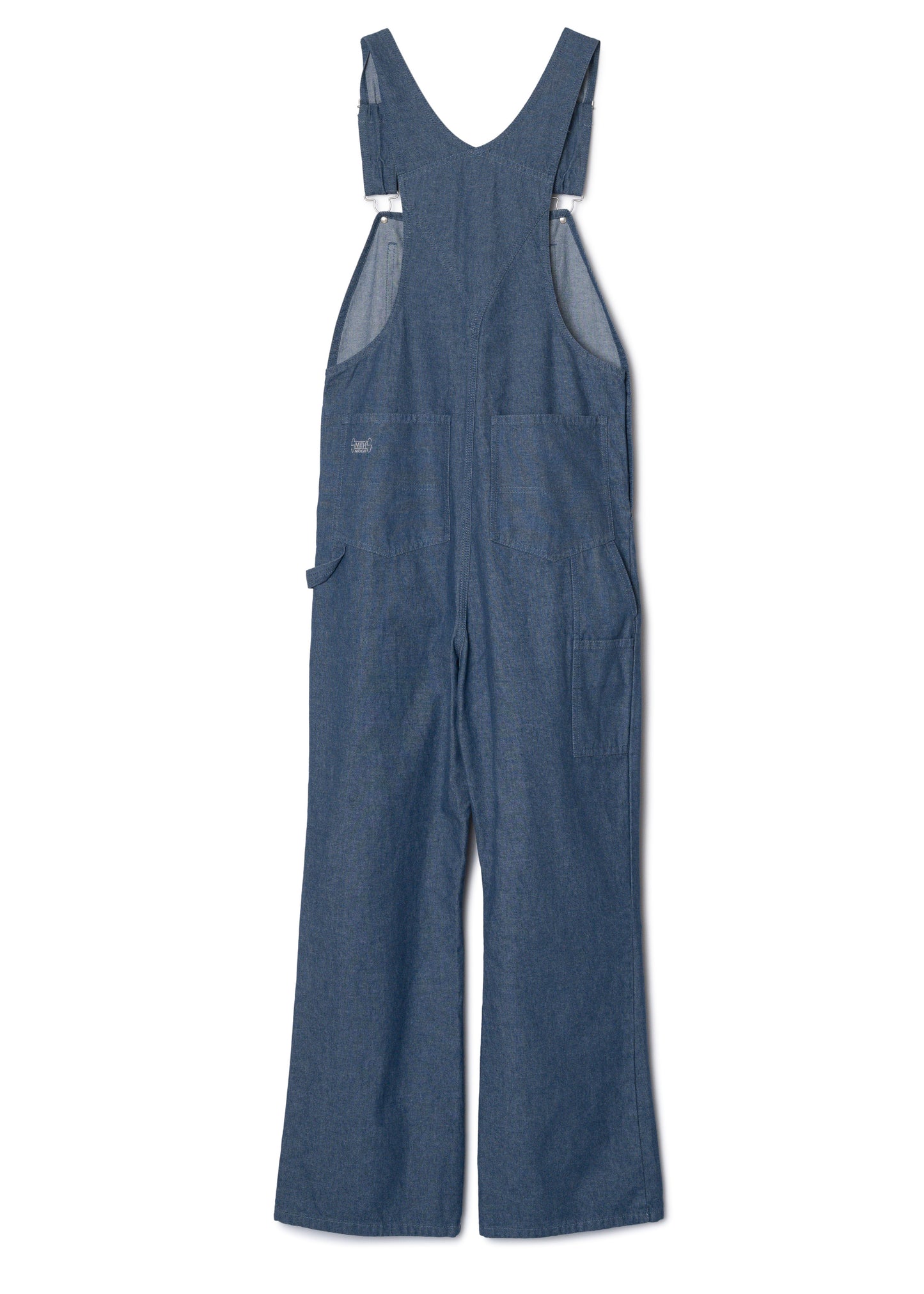 "LES HALLES" flare overall / 10 oz color denim [BLUE DENIM]