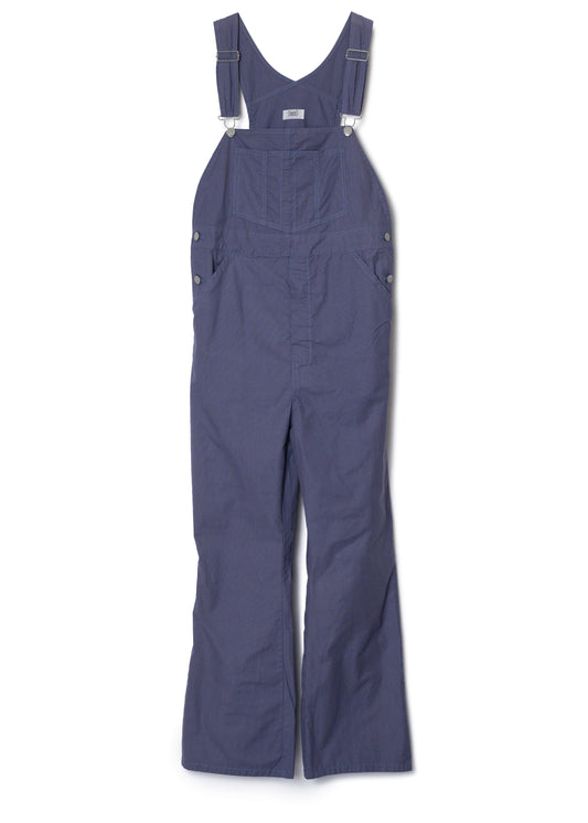 "LES HALLES" flare overall / cotton cordlane [NAVY]