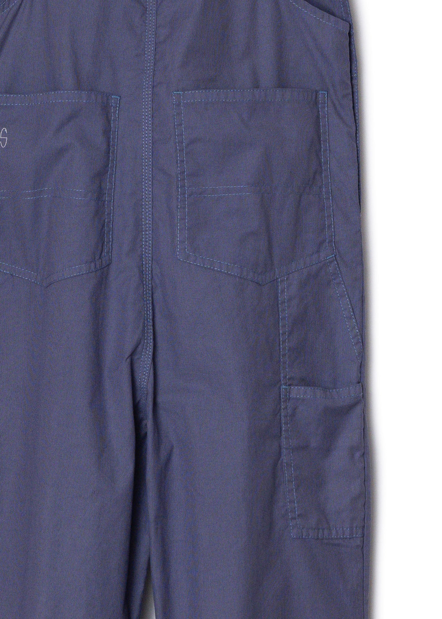 "LES HALLES" flare overall / cotton cordlane [NAVY]