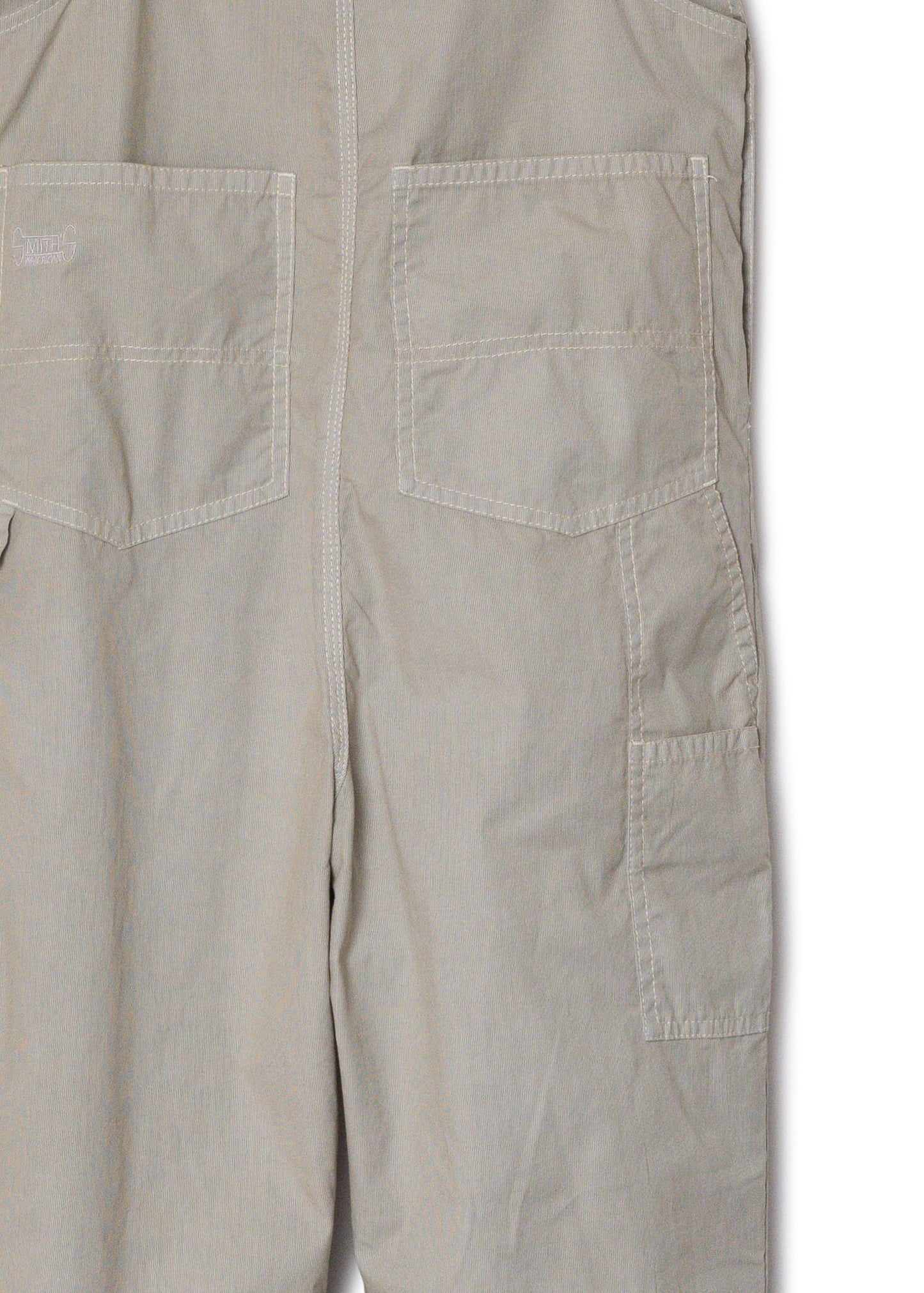 "LES HALLES" flare overall / cotton cordlane [KHAKI]