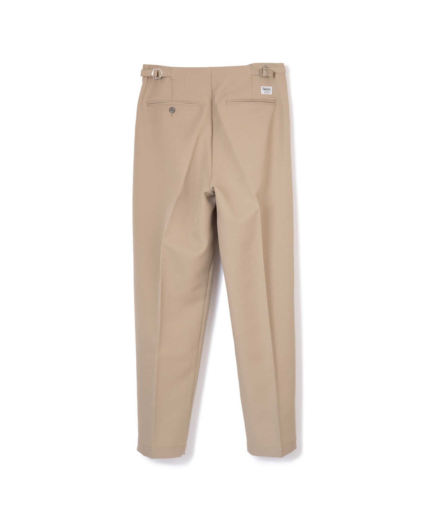 "BROOKLYN" continental trousers /poly stretch twill [KHAKI]