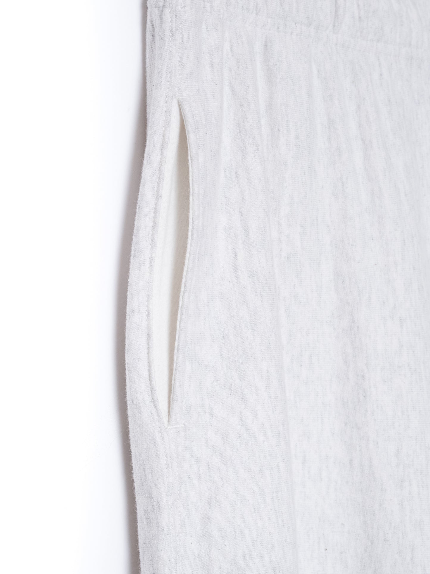 "LES HALLES" truck jersey pants / cotton vintage terry  [GREY HEATHER]