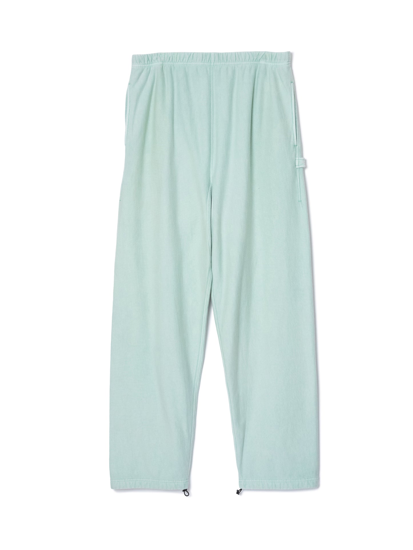 "LES HALLES" truck jersey pants / cotton vintage terry  [EMELARD]