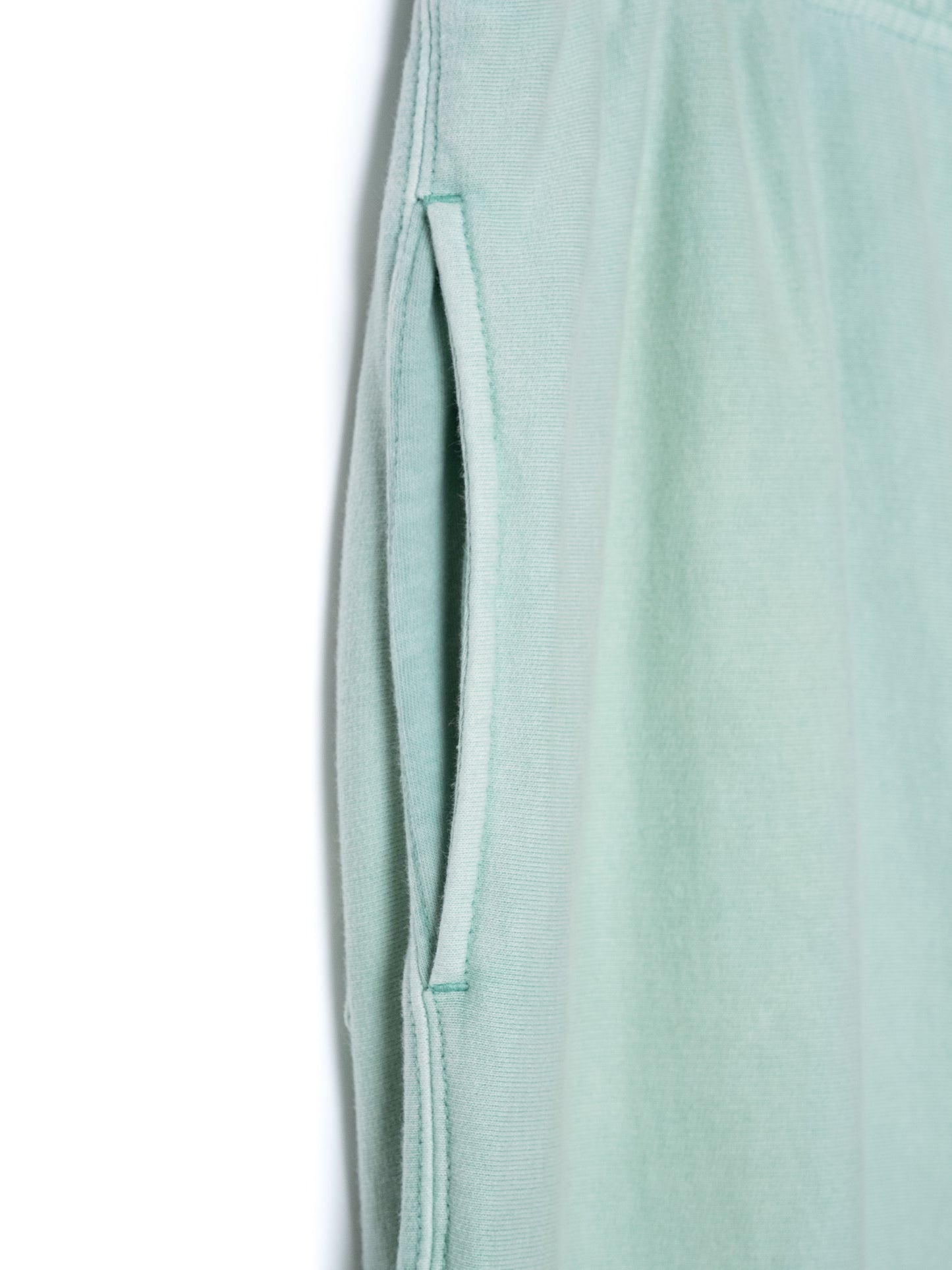 "LES HALLES" truck jersey pants / cotton vintage terry  [EMELARD]