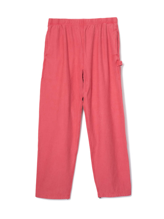 "LES HALLES" truck jersey pants / cotton vintage terry  [RED]