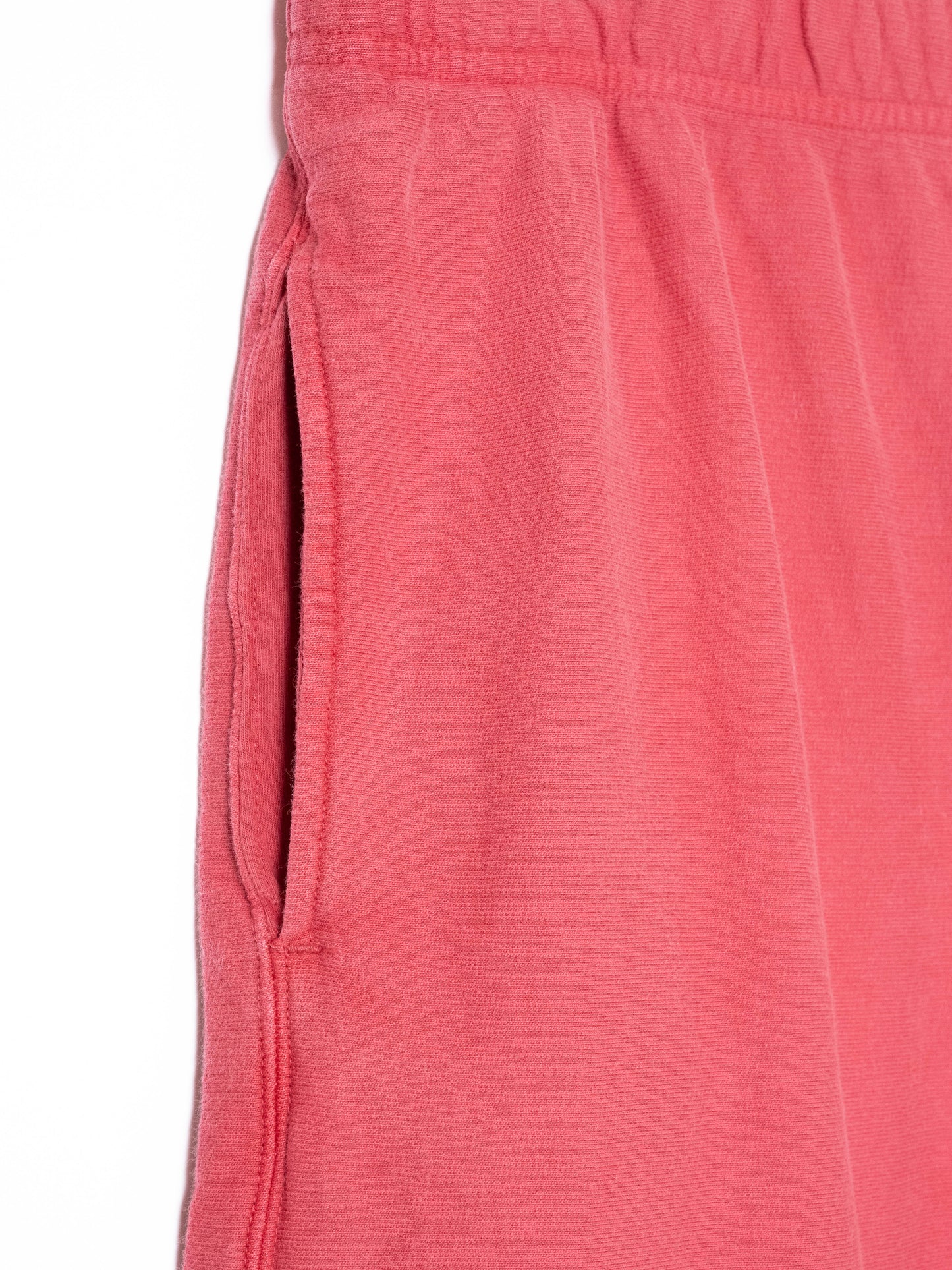 "LES HALLES" truck jersey pants / cotton vintage terry  [RED]