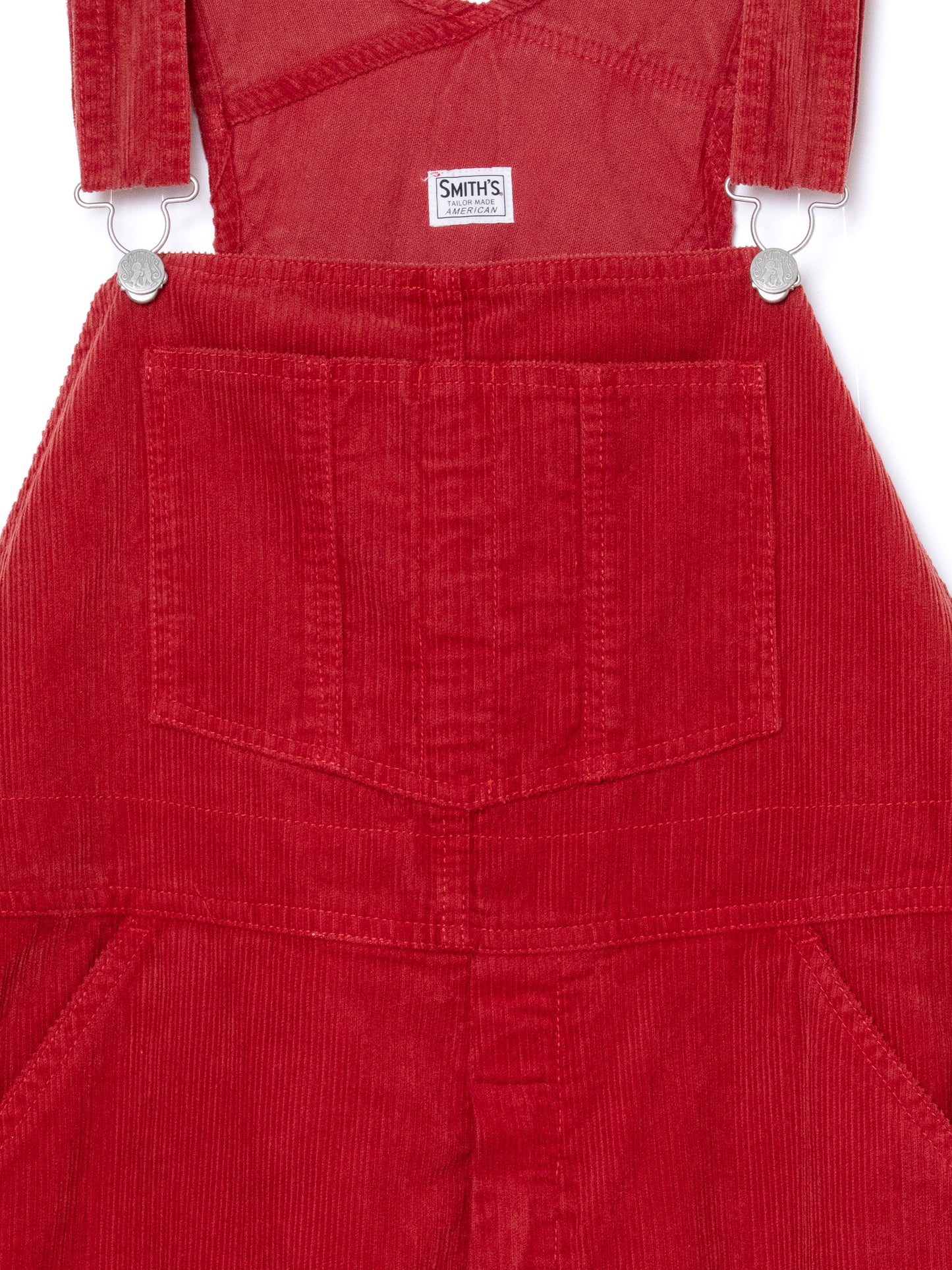 "LES HALLES" overall / uneven cord [RED]