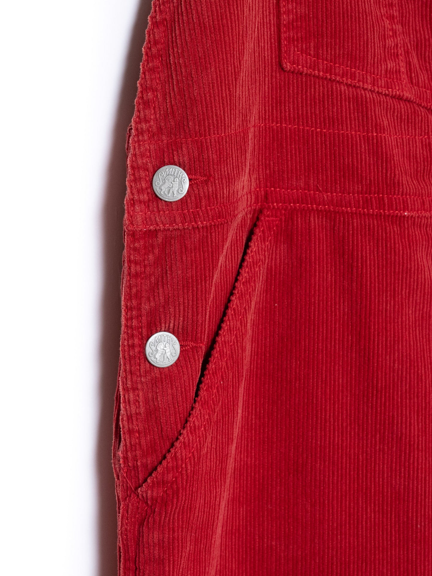 "LES HALLES" overall / uneven cord [RED]