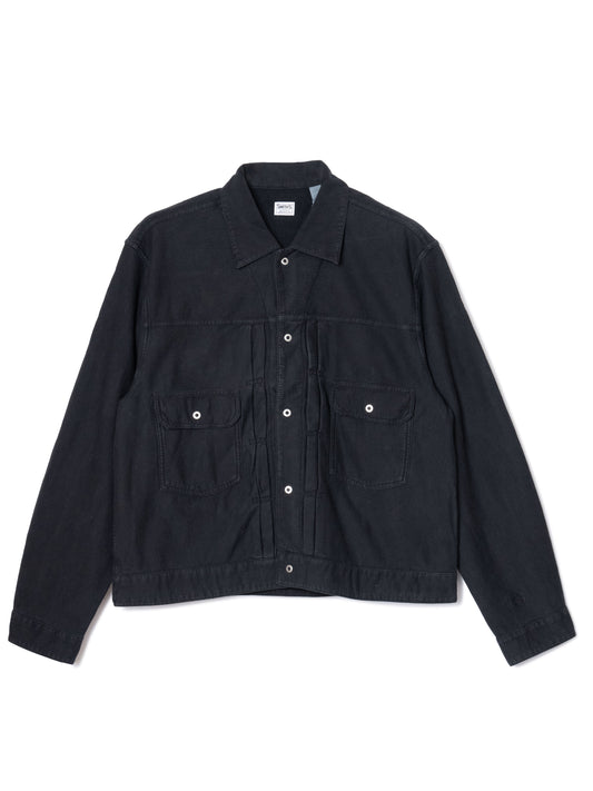 "LES HALLES" truck sweat / cotton vintage terry  [CHARCOAL]