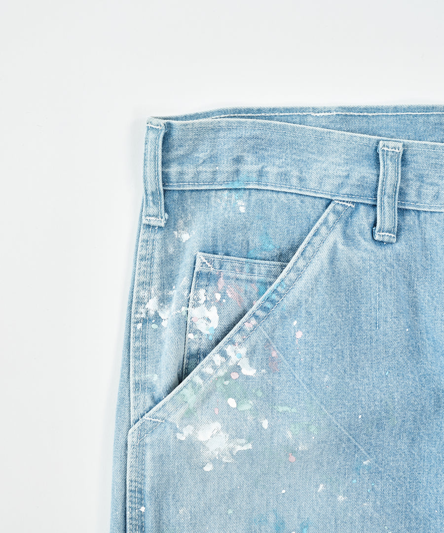CHARIE PANTS THE ORIGINAL / VINTAGE WASH w PAINT / FADE INDIGO