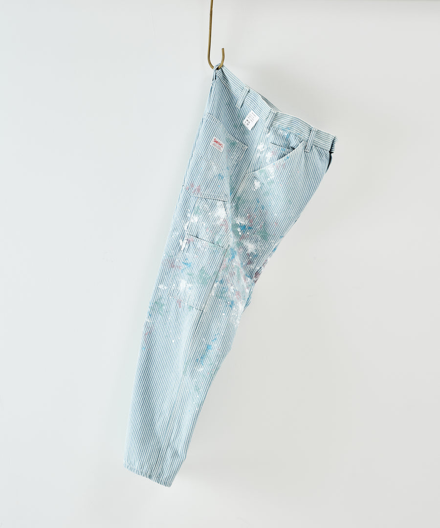 CHARIE PANTS THE ORIGINAL / VINTAGE WASH w PAINT / FADE HICKORY