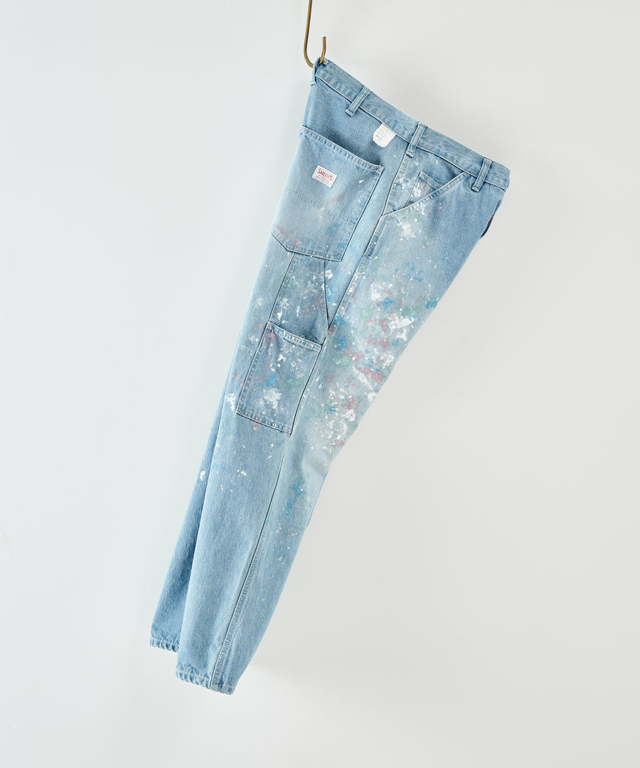 CHARIE PANTS THE ORIGINAL / VINTAGE WASH w PAINT / FADE INDIGO