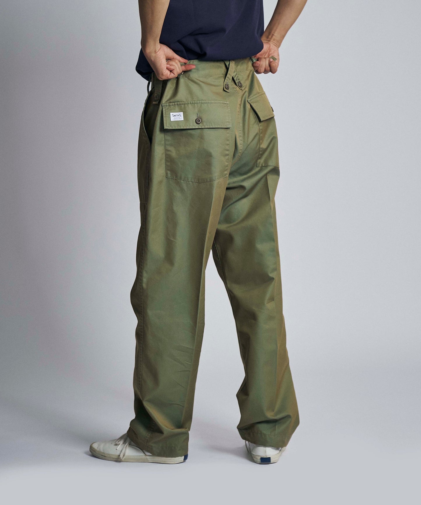 "PORTBELLO" UK baker / irridescent T/C twill [SAGE]