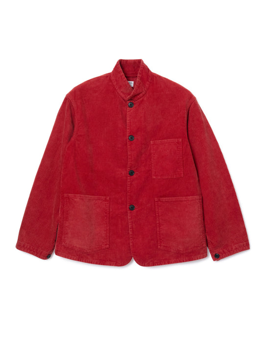 "LES HALLES" jacket /  uneven cord  [RED]