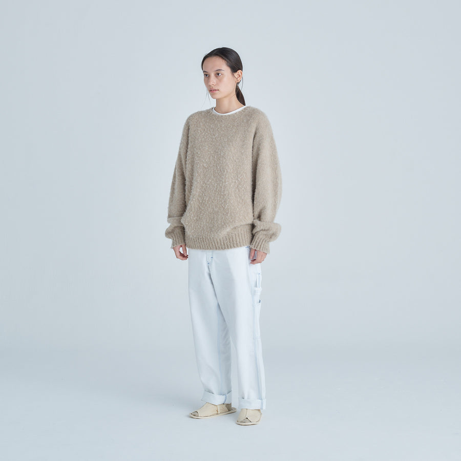 SIDE SEAM CREWNWCK LS SWEATER ~LAURENCE J SMITH~